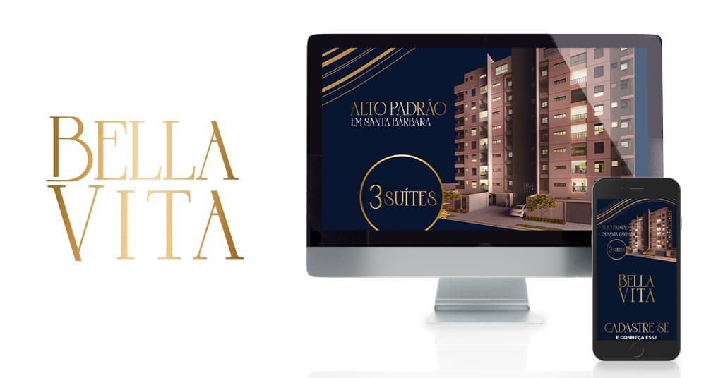 Marketing digital para Empreendimento imobiliário em Santa Bárbara – Edifício Bella Vita