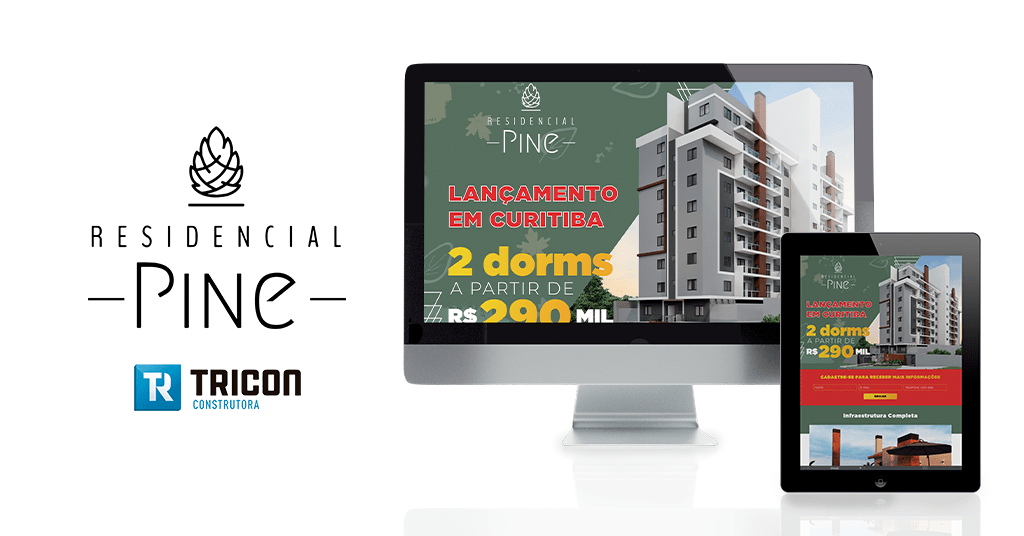 Marketing digital para o empreendimento Residencial Pine em Curitiba