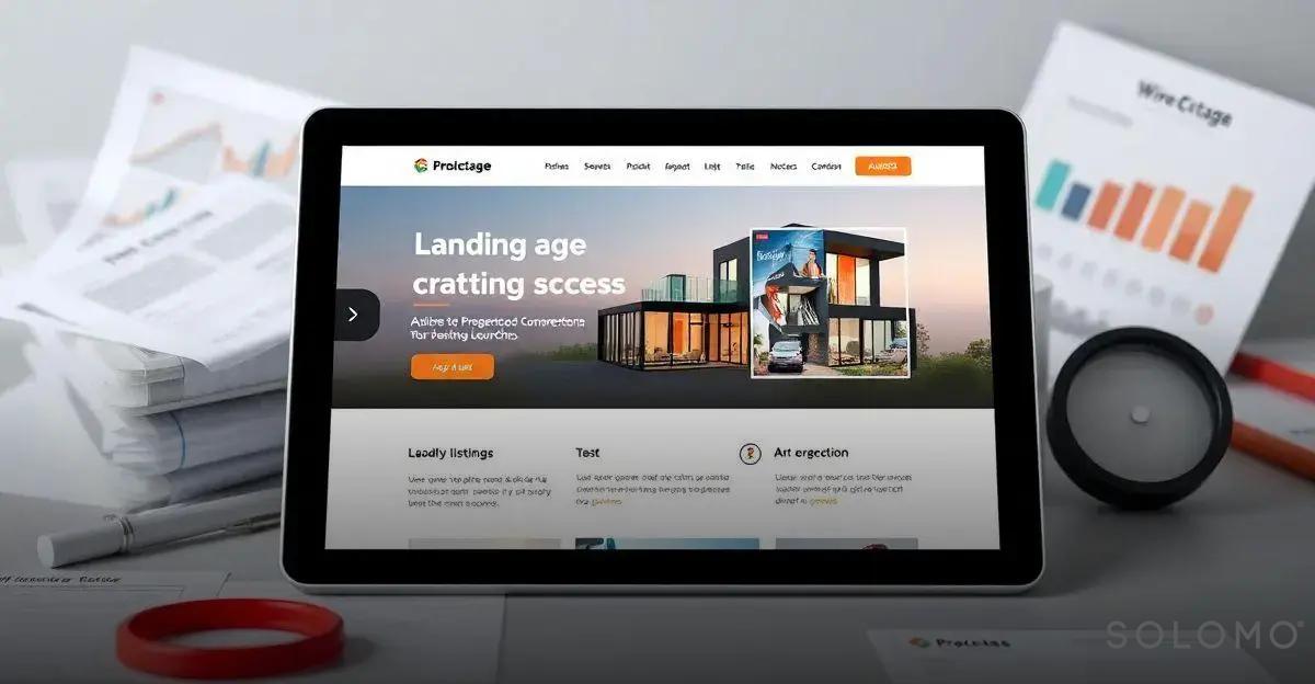 Define os principais objetivos de um desenvolvimento de landing pages para lançamentos imobiliários