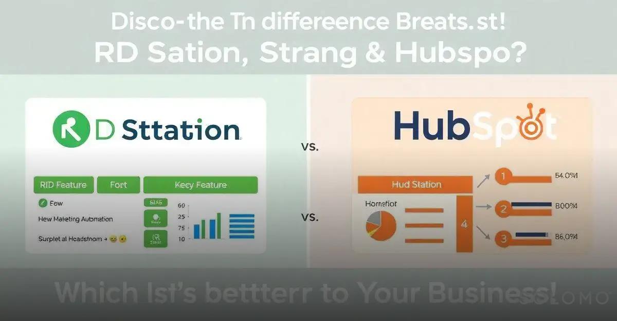 Descubra a diferença entre RD Station e HubSpot: Qual é melhor para sua empresa?