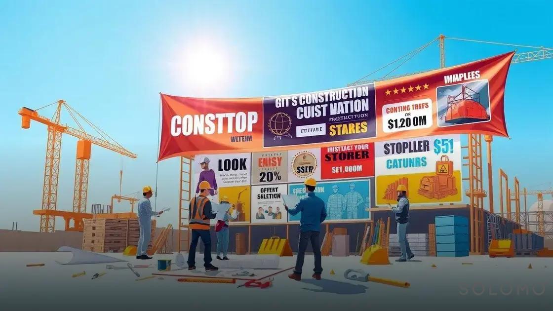 O que é um anúncio para construtoras
